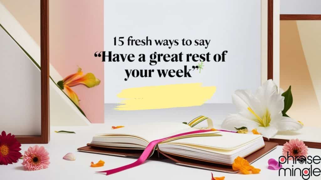 15 Fresh Ways to Say Have a Great Rest of Your Week