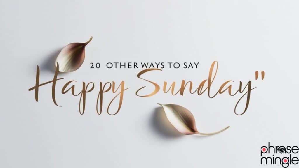 20 Other Ways to Say “Happy Sunday” 