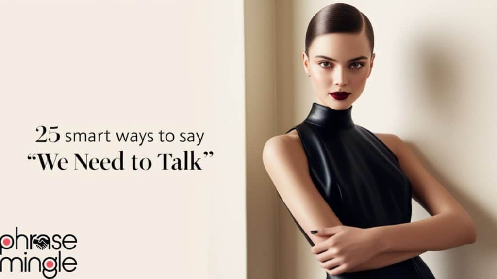 25 Smart Ways to Say We Need to Talk