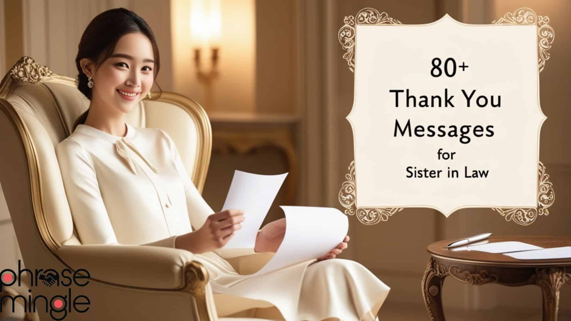 80+ Thank You Messages For Sister In Law