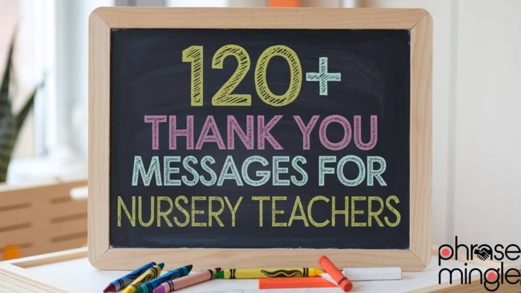 120+ Thank You Messages For Nursery Teachers