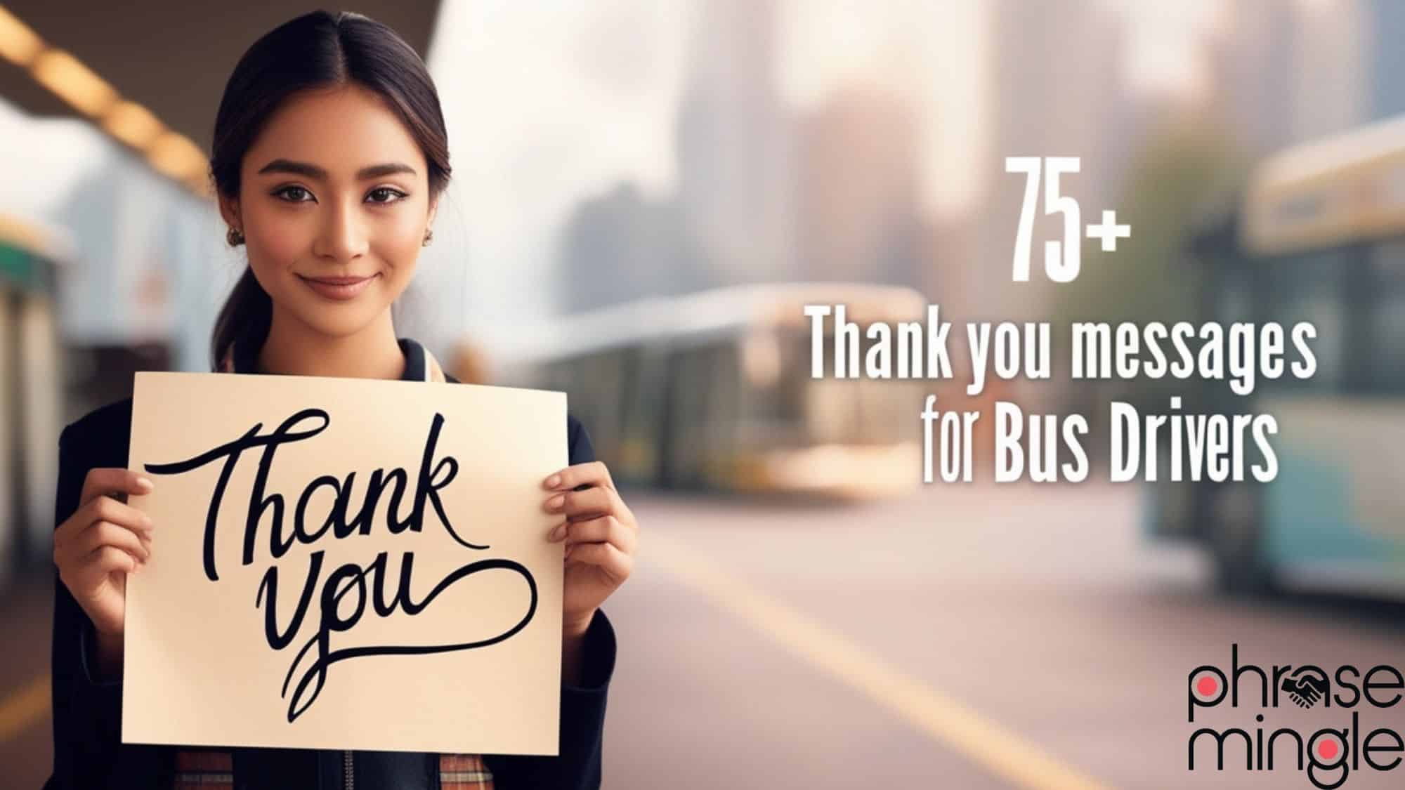 75+ Thank You Messages For Bus Drivers