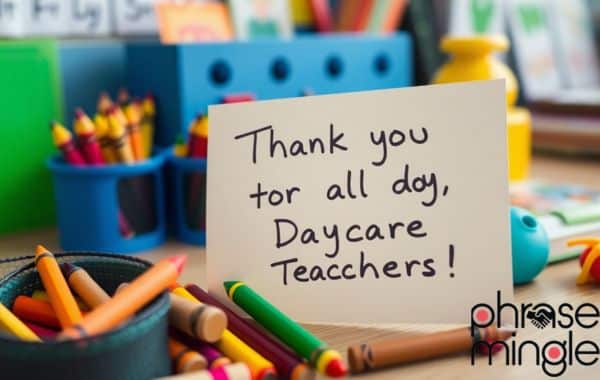 The Nuanced Art of Expressing Gratitude for Daycare teacher