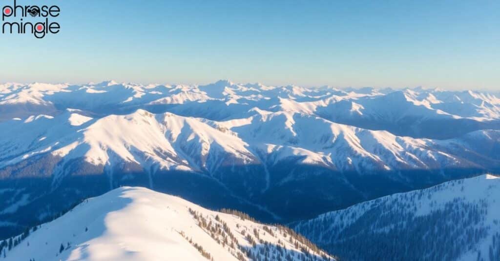 snow covered mountains