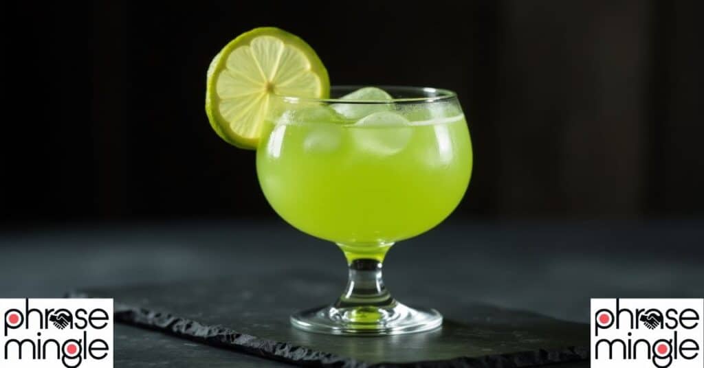 Green Goddess sprite cocktail
