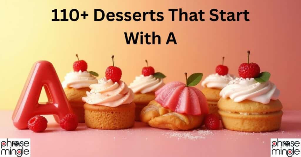 Desserts That Start With A