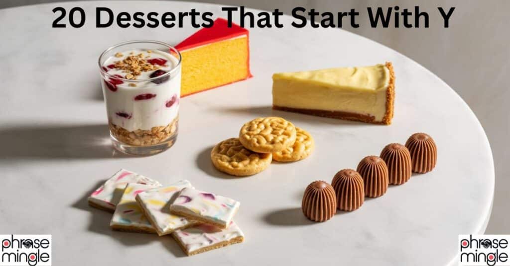 Desserts That Start With Y