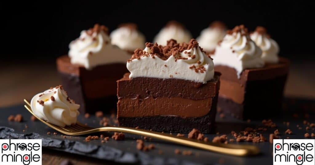Over the Moon Chocolate Pie dessert that start with o