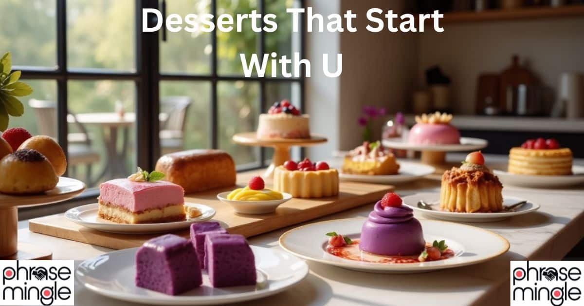 Desserts That Start With U