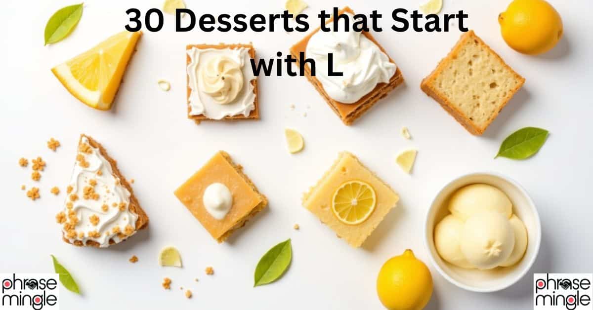 Desserts that Start with L