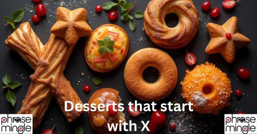 Desserts that start with X