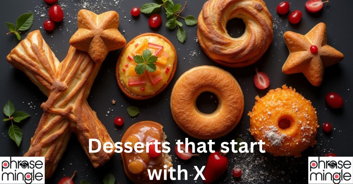 Desserts that start with X